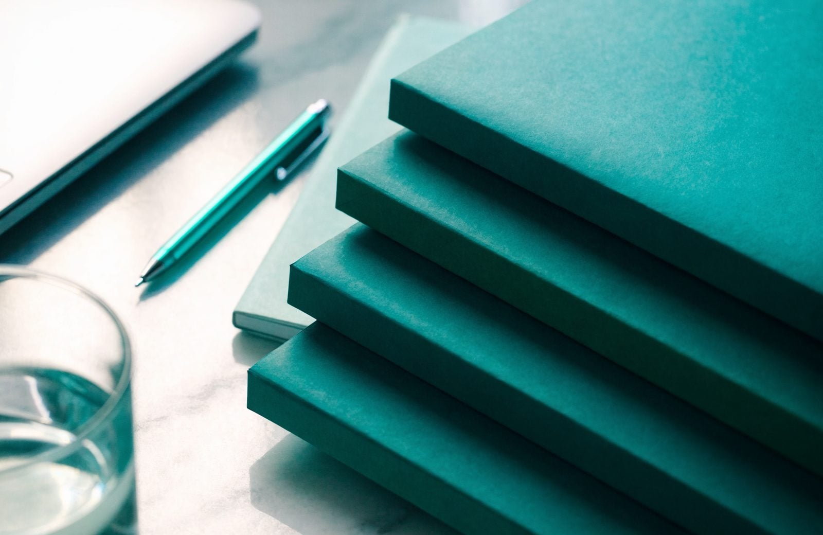 Organized client records and reconciled statements filed on a bookkeeper desk